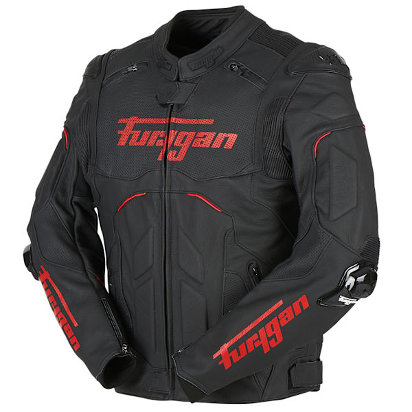 Furygan Raptor Evo 2 Leather Jacket - Black / Red - FREE UK DELIVERY