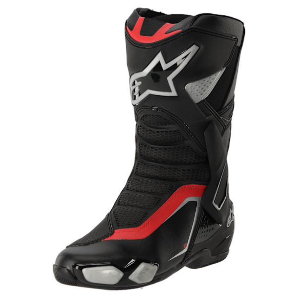 Alpinestars SMX-6 V3 Boots - Black / Silver / Red - FREE UK DELIVERY