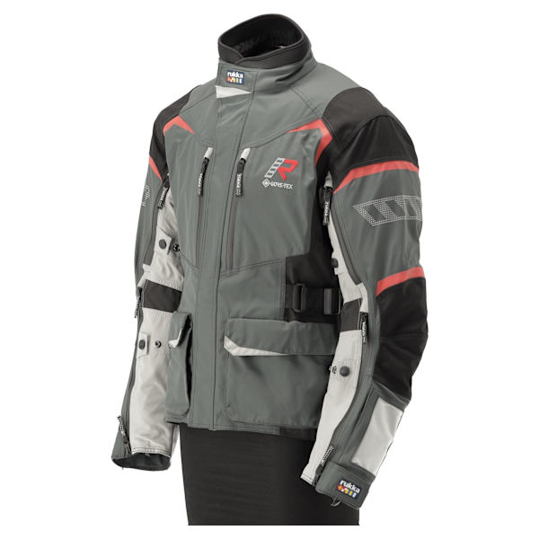 Rukka Rimo-R Giacca Tessile Moto Grigio/Blu - Taglia 54, Con Cerniera E Maniche Lunghe