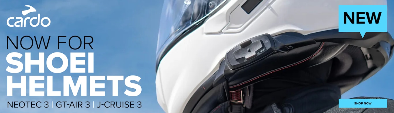 Cardo is now available for Shoei helmets! 