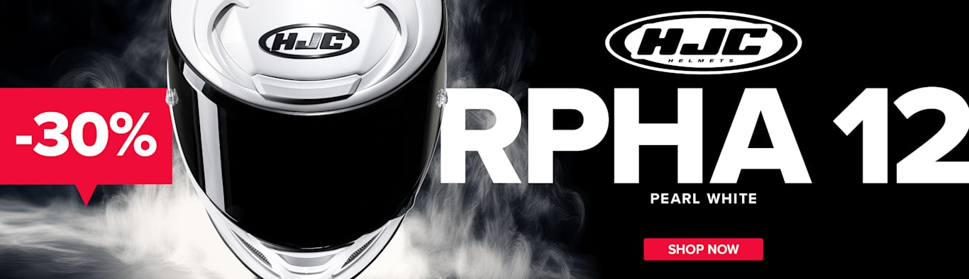30% off HJC RPHA 12 Pearl White