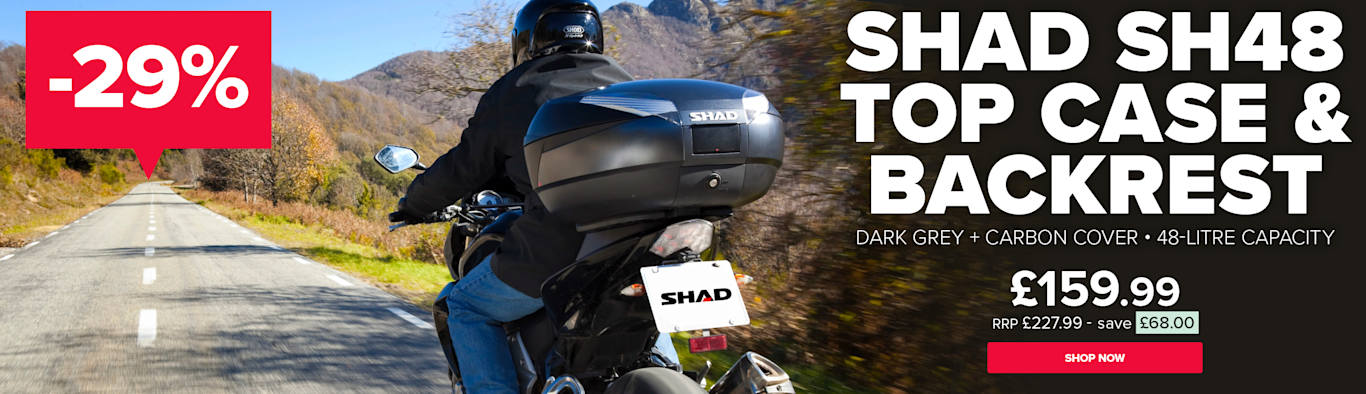 29% off SHAD SH46 Top Case & Backrest!