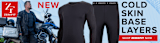 New - Zerofit Cold Skin Base Layers