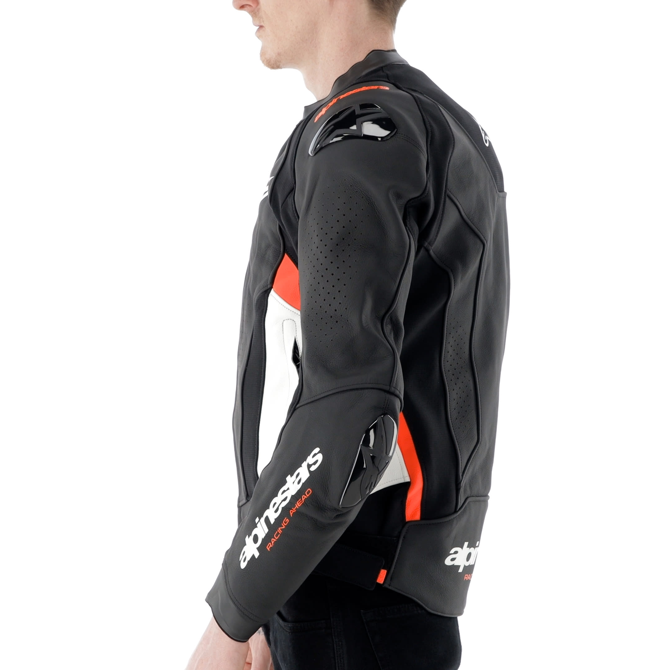 Alpinestars Missile V3 Leather Black White Red Fluo, photo 10 of 15