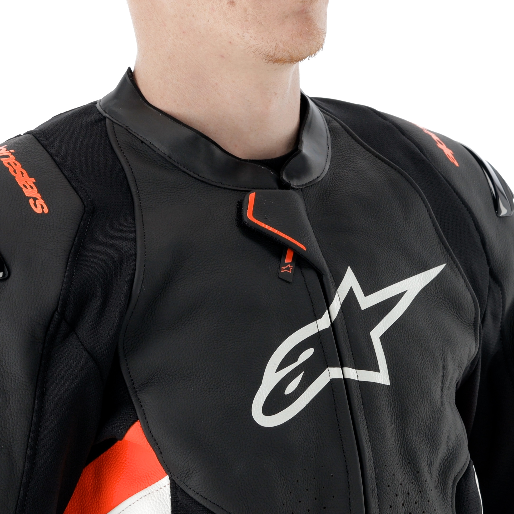 Alpinestars Missile V3 Leather Black White Red Fluo, photo 13 of 15