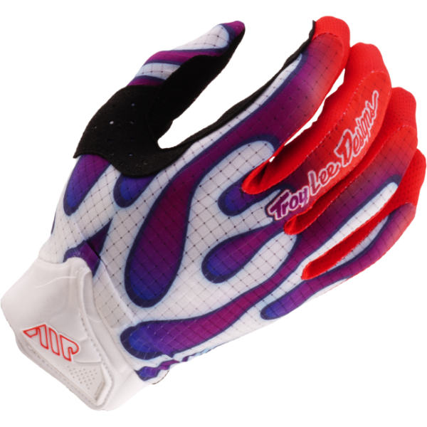 Troy Lee Designs Troy Lee Designs Youth Air Gloves - Overspray White / Violet
