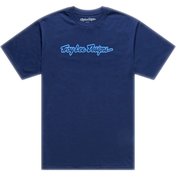 Troy Lee Designs Troy Lee Designs T-Shirt - Signature Navy / Aero Blue
