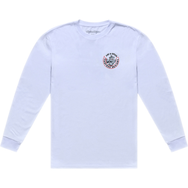 Troy Lee Designs Troy Lee Designs Long Sleeve T-Shirt - Carb Club White