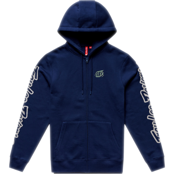 Troy Lee Designs Troy Lee Designs Front Zip Hoodie - Badge Navy Sage