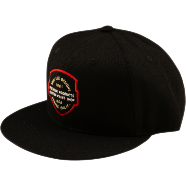 Troy Lee Designs Troy Lee Designs Flat Bill Snapback Cap - Imprint Black