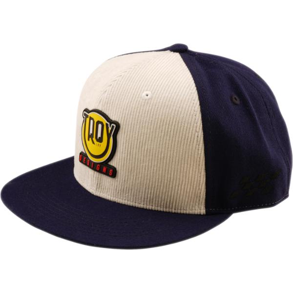 Troy Lee Designs Troy Lee Designs Flat Bill Snapback Cap - Happy Dayz Indigo / Pumice
