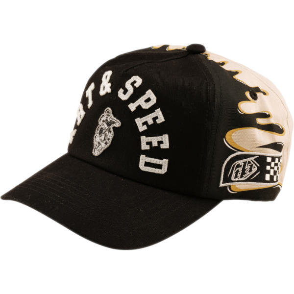 Troy Lee Designs Troy Lee Designs Unstructured Snapback Cap - Finish Line Black / Pumice