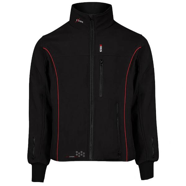 Keis J505RP Premium EXTREME Heated Jacket - Black / Red - FREE UK DELIVERY