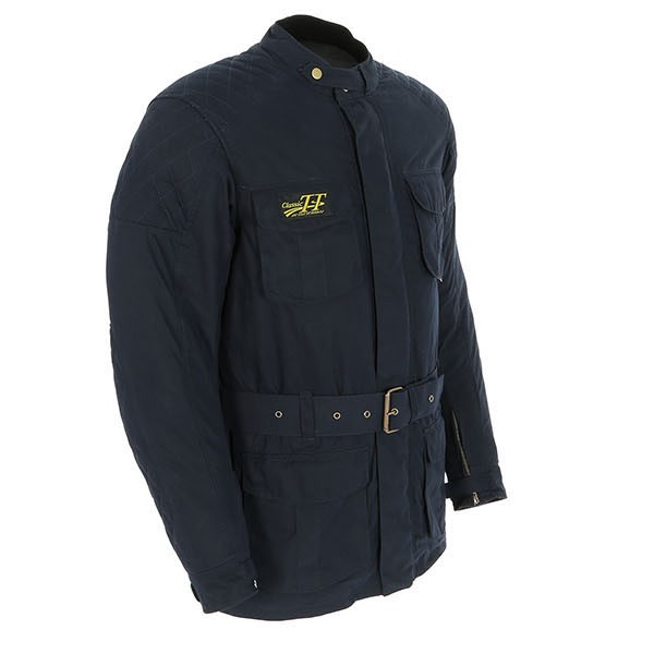 RST IOM TT Classic Wax 3/4 CE Textile Jacket Navy FREE UK DELIVERY