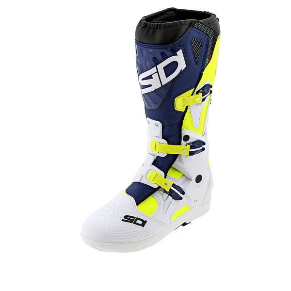 Sidi Atojo SRS Boots - Yellow Fluo / White / Blue - FREE UK