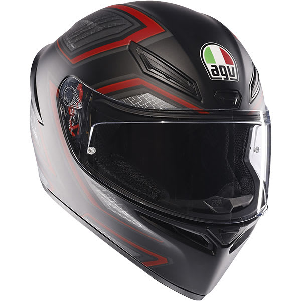 Full Face Helmet Agv K1 Black Gloss AGV K1 S Sling Matt Black Red - Main Image