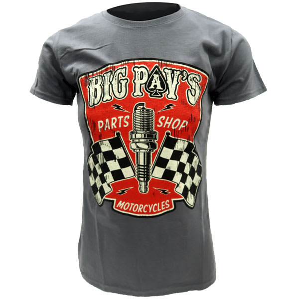 Big Pav's Parts Shop Big Pav's Parts Shop Ladies T-Shirt - Grey