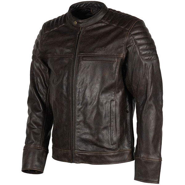 OHOTORO Leather Jacket ダークブラウン DXR Tonka CE Leather Jacket - Chocolate - FREE UK DELIVERY