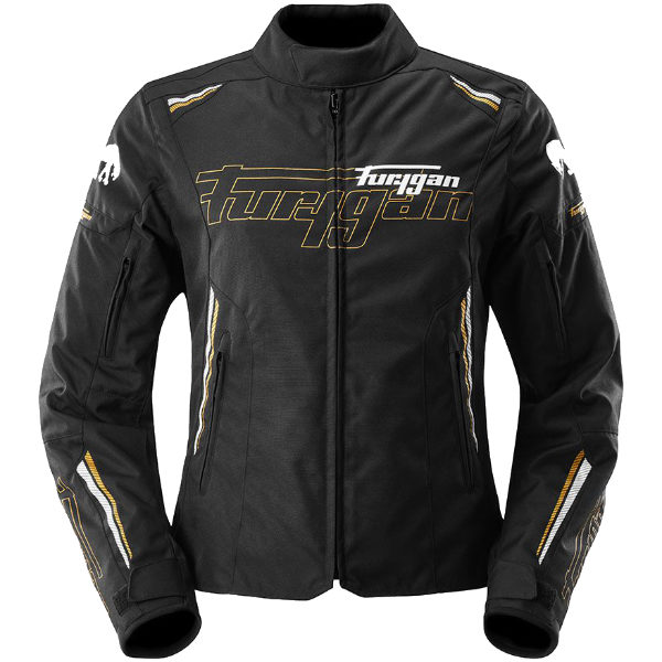 Furygan Furygan Ladies' Agata Textile Jacket - Black / White / Gold