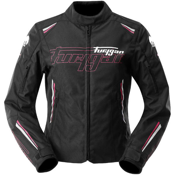 Furygan Furygan Ladies' Agata Textile Jacket - Black / White / Rose