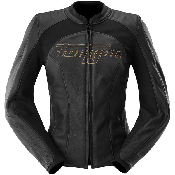 Furygan Furygan Ladies' Romy Leather Jacket - Black / Gold