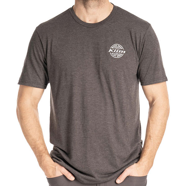 Klim Klim Live to Ride Tri-Blend T-Shirt - Heathered Charcoal / White