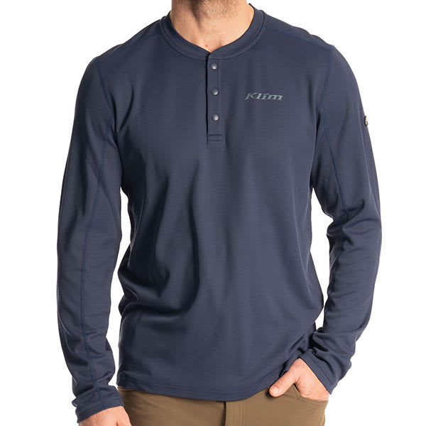 Klim Klim Sidewinder Wool Long Sleeve Shirt - Dress Blues