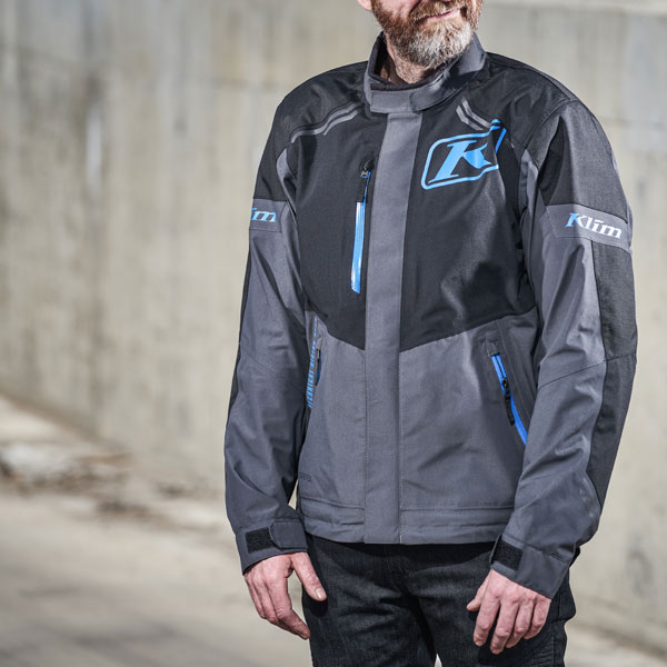 Klim Traverse Gore-Tex CE Textile Jacket Black Kinetik Blue