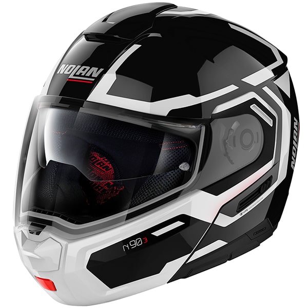 Nolan Nolan N90-3 N-Com - Driller Glossy Black / White