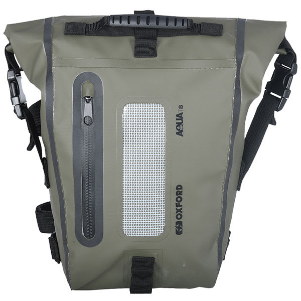 Oxford Oxford Aqua T8 Tail Bag - Khaki / Black