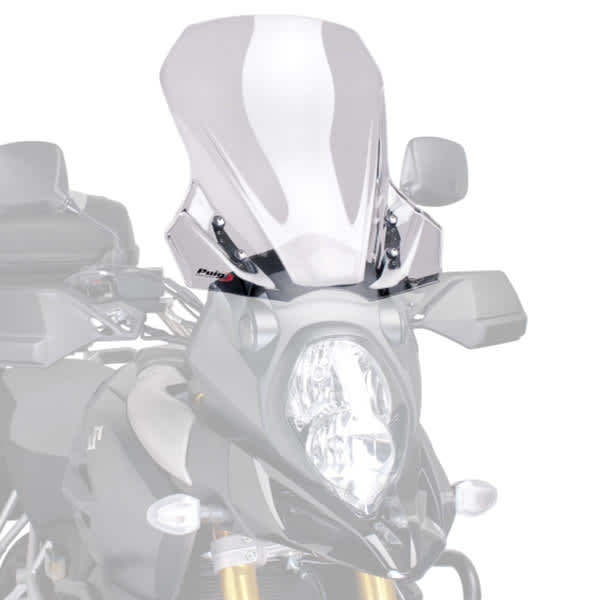 Puig Touring Windshield Light Smoke – Suzuki DL 1050 V-Strom 2020-2025 – Bolt-On Screen