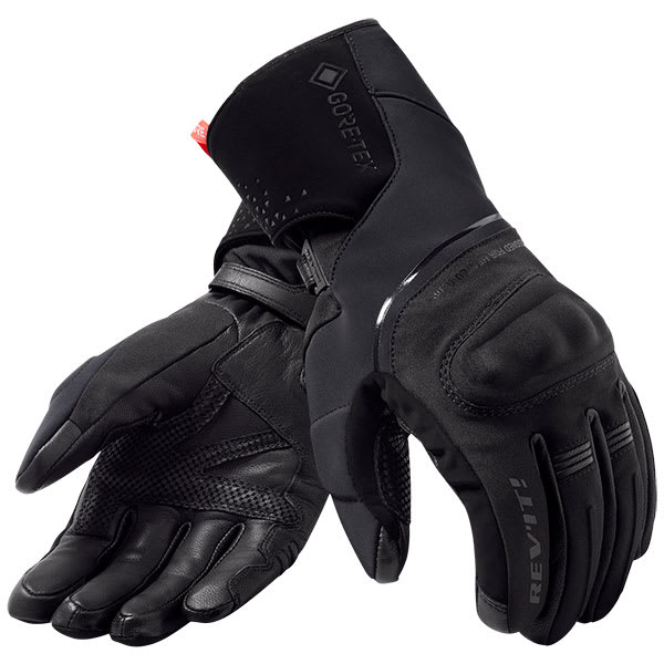 Rev'it Fusion Gore-Tex Leather Gloves Black FREE UK DELIVERY