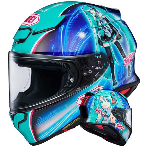 Shoei NXR Hatsune Miku TC-4 Limited Edition FREE UK DELIVERY