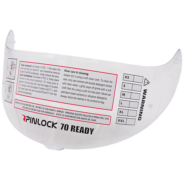 Stealth Stealth Pinlock70 Ready Road Legal V159 Visor - Clear