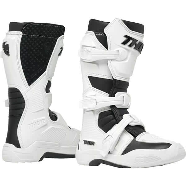 Thor Thor Youth Blitz XR Boots - White / Black