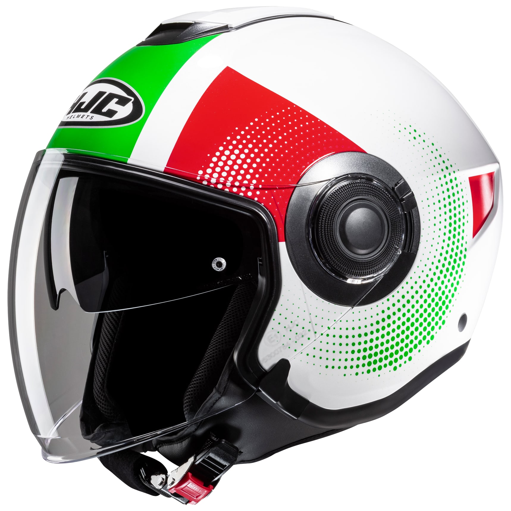 HJC HJC i40N - Pyle Green / White / Red