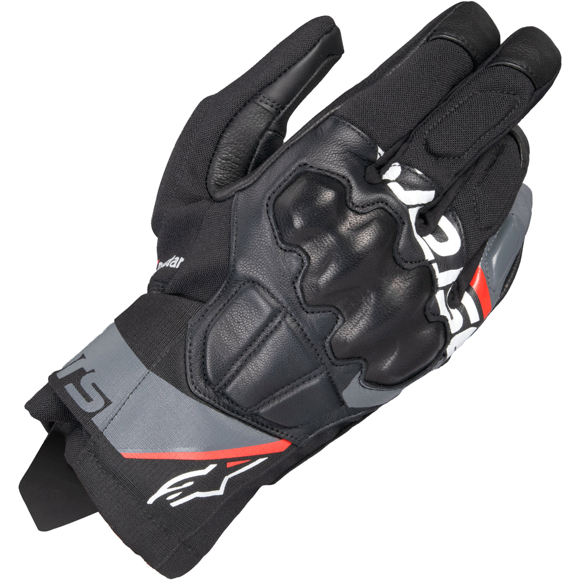 Alpinestars Alpinestars Corozal V3 Drystar® Gloves - Black / Deep Grey / Red Fluo