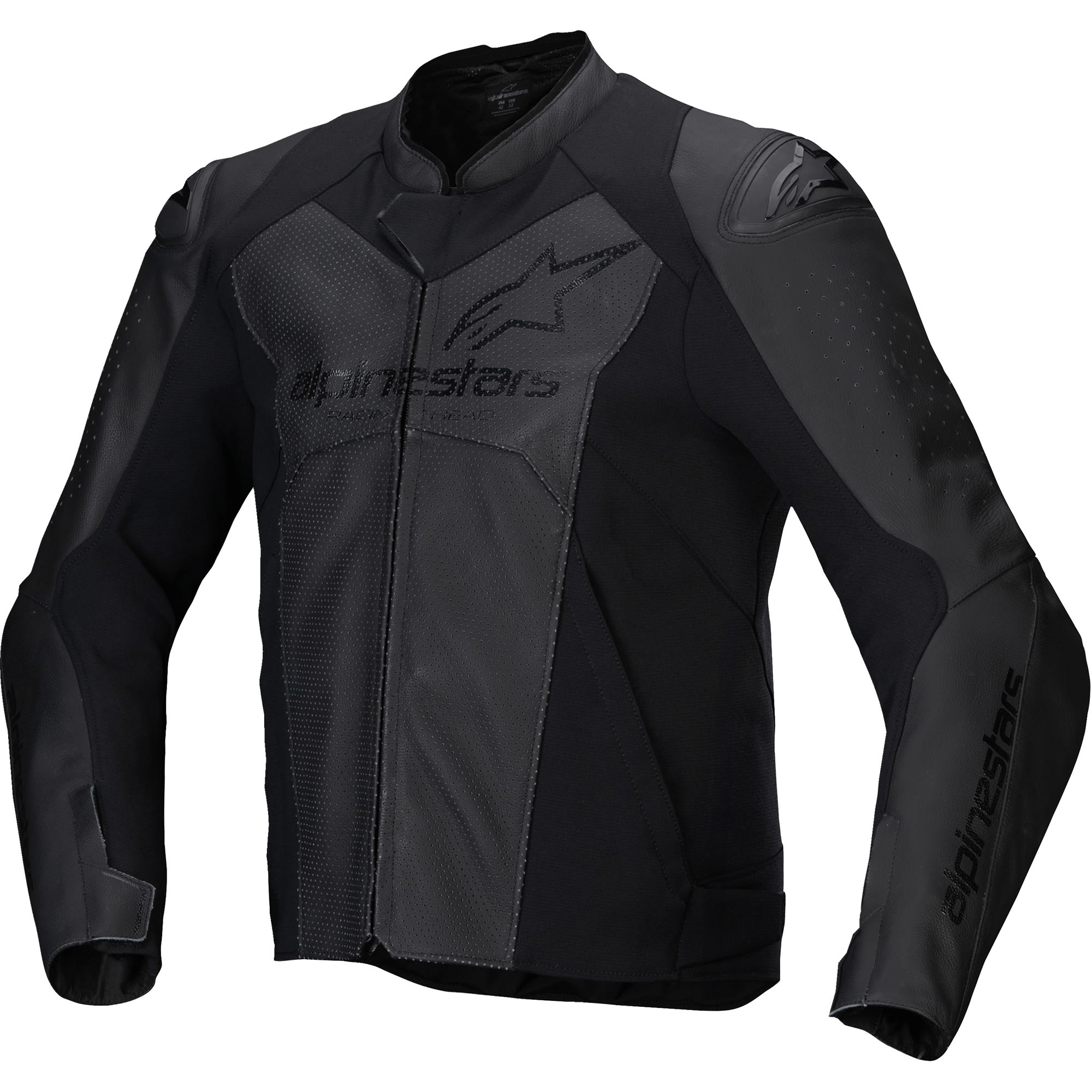 Alpinestars Alpinestars Faster V3 Airflow Leather Jacket - Black / Black