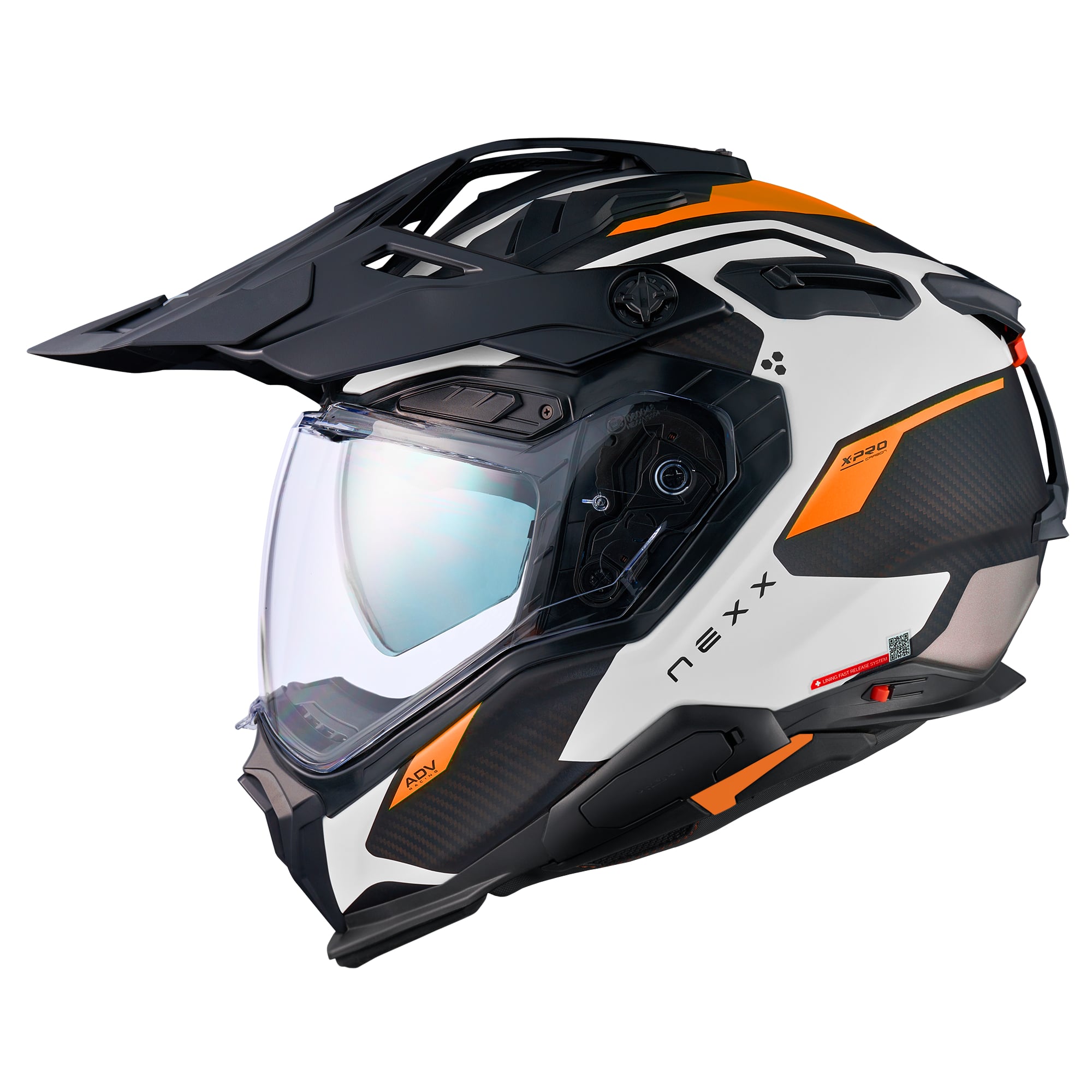Nexx Nexx X.WED3 Carbon - Keyo White / Orange