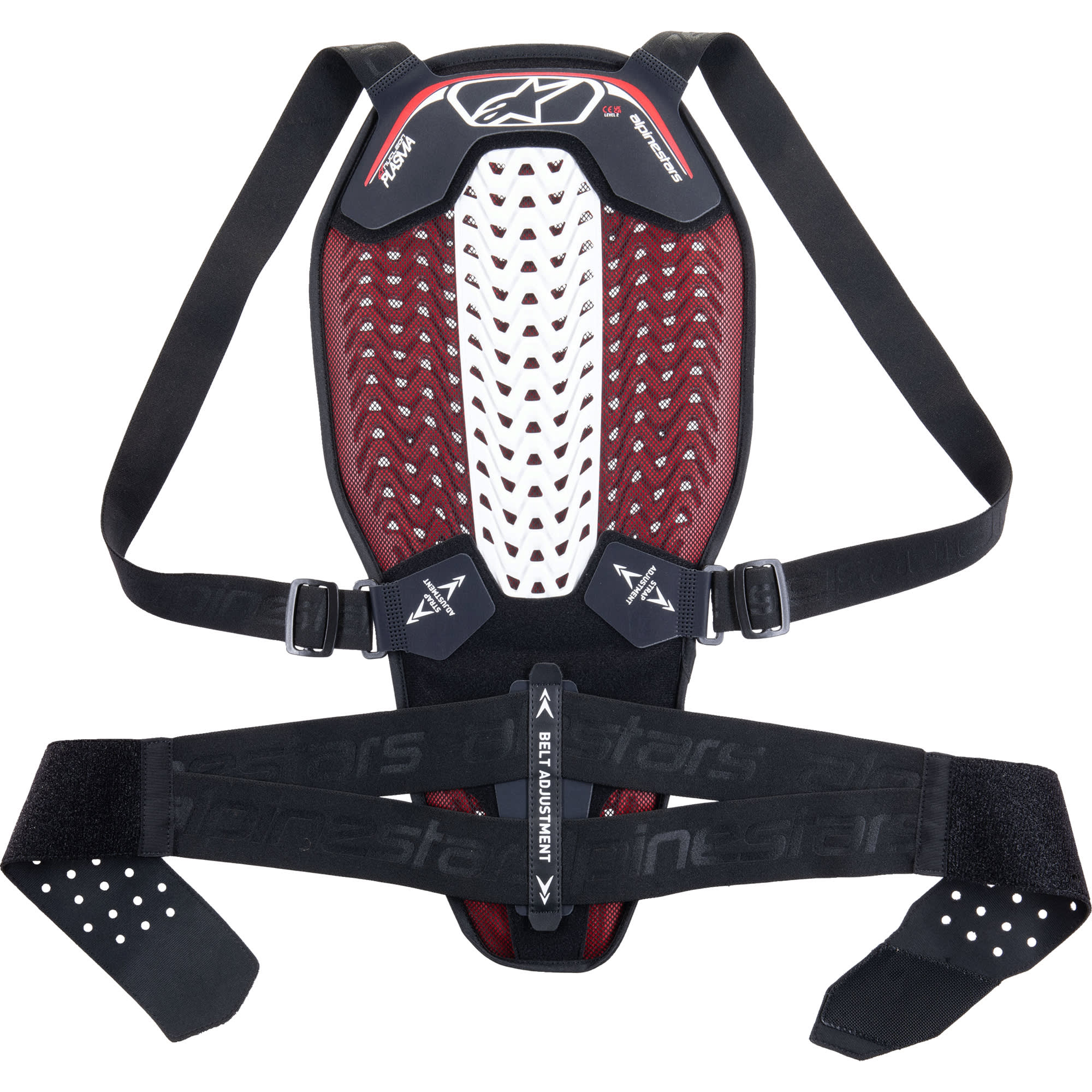 Alpinestars Alpinestars Nucleon Plasma Back Protector - Black / White / Red