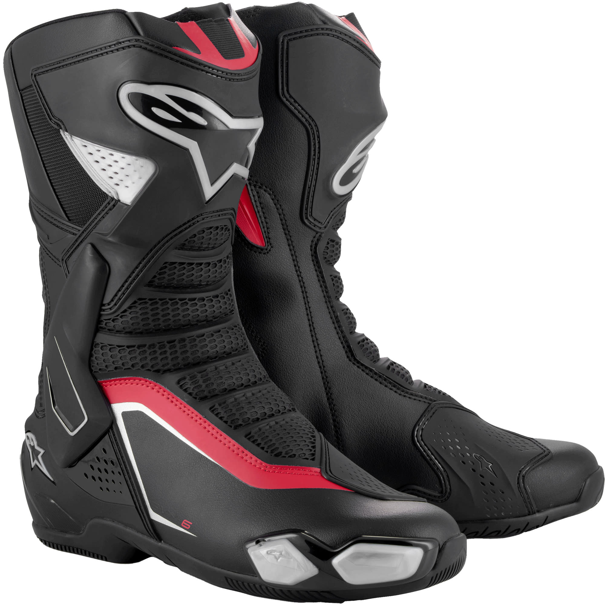 Alpinestars Alpinestars SMX-6 V3 Boots - Black / Silver / Red