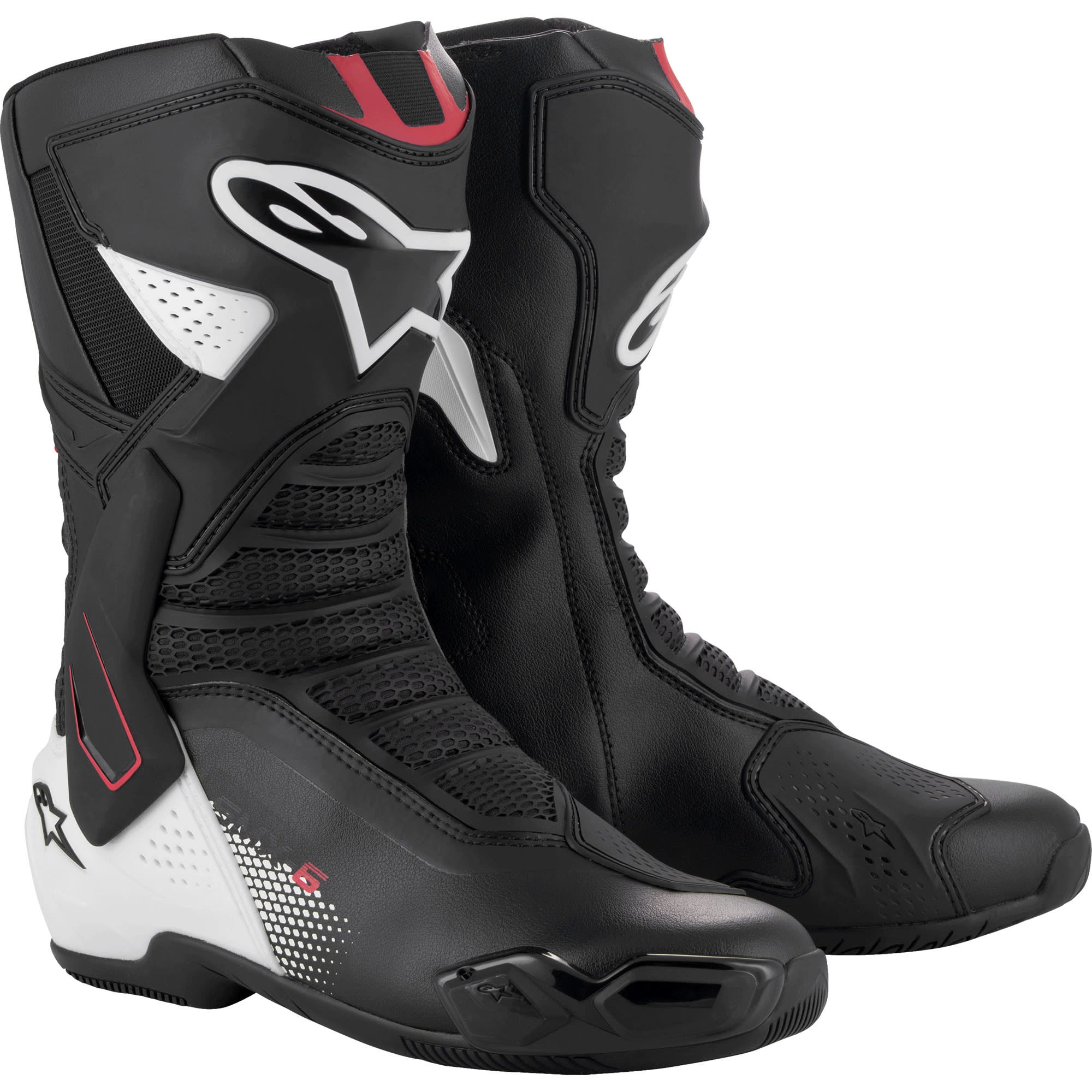 Alpinestars Alpinestars SMX-6 V3 Boots - Black / White / Red Graphic