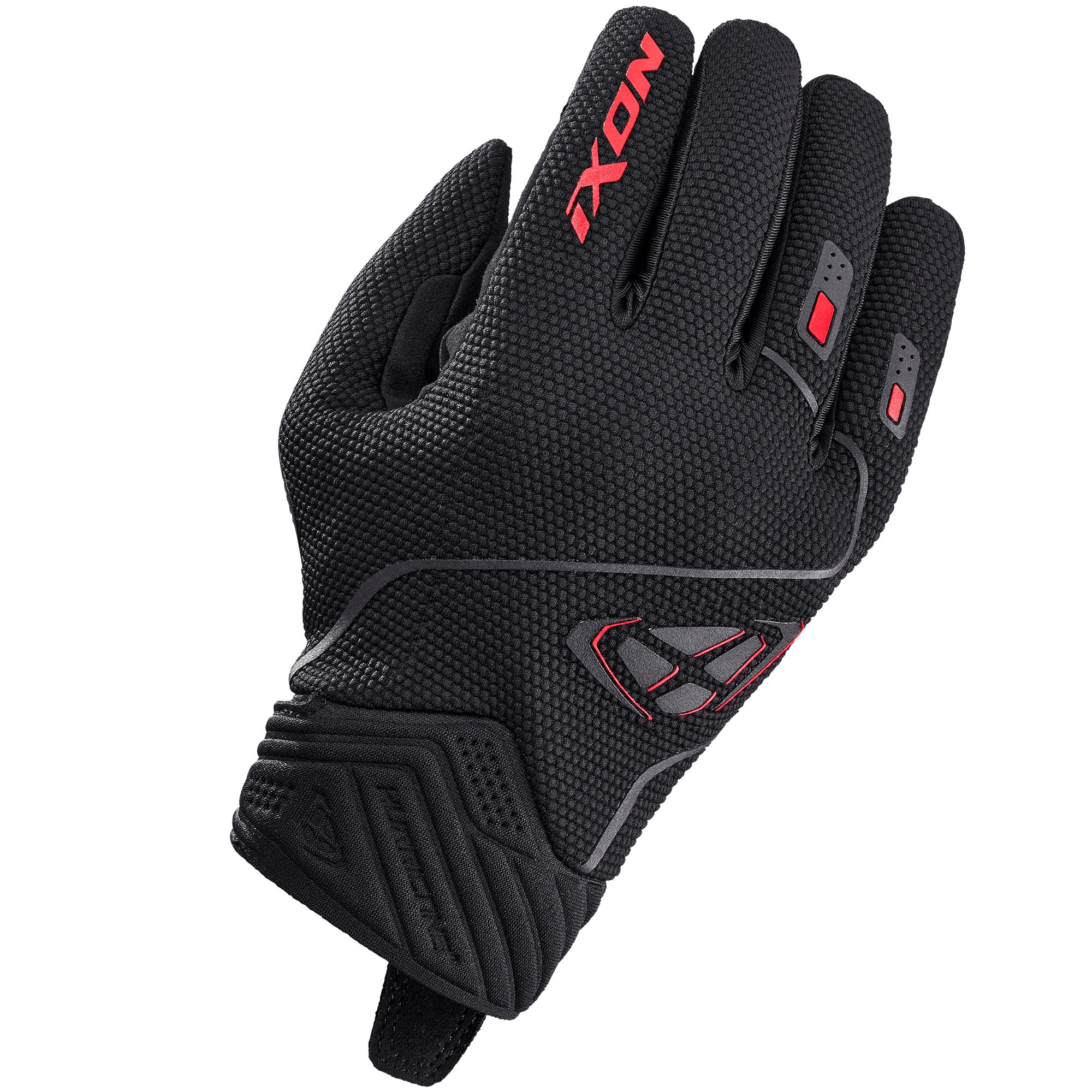 Ixon Ixon Hurricane 2 Textile Gloves - Black / Red