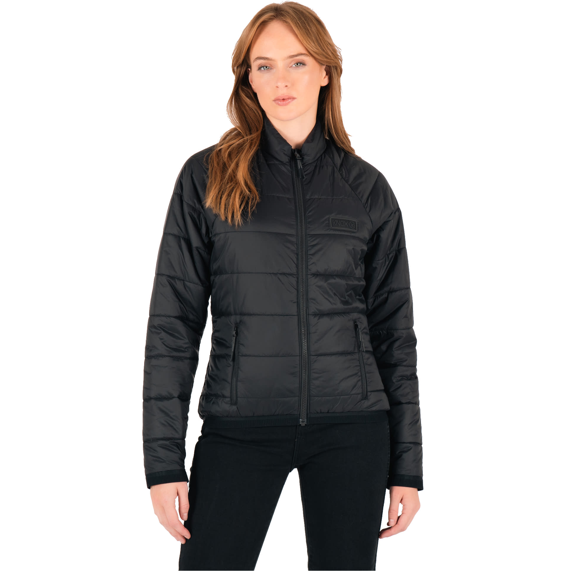 Knox Knox Ladies Union Quilted Jacket - Black