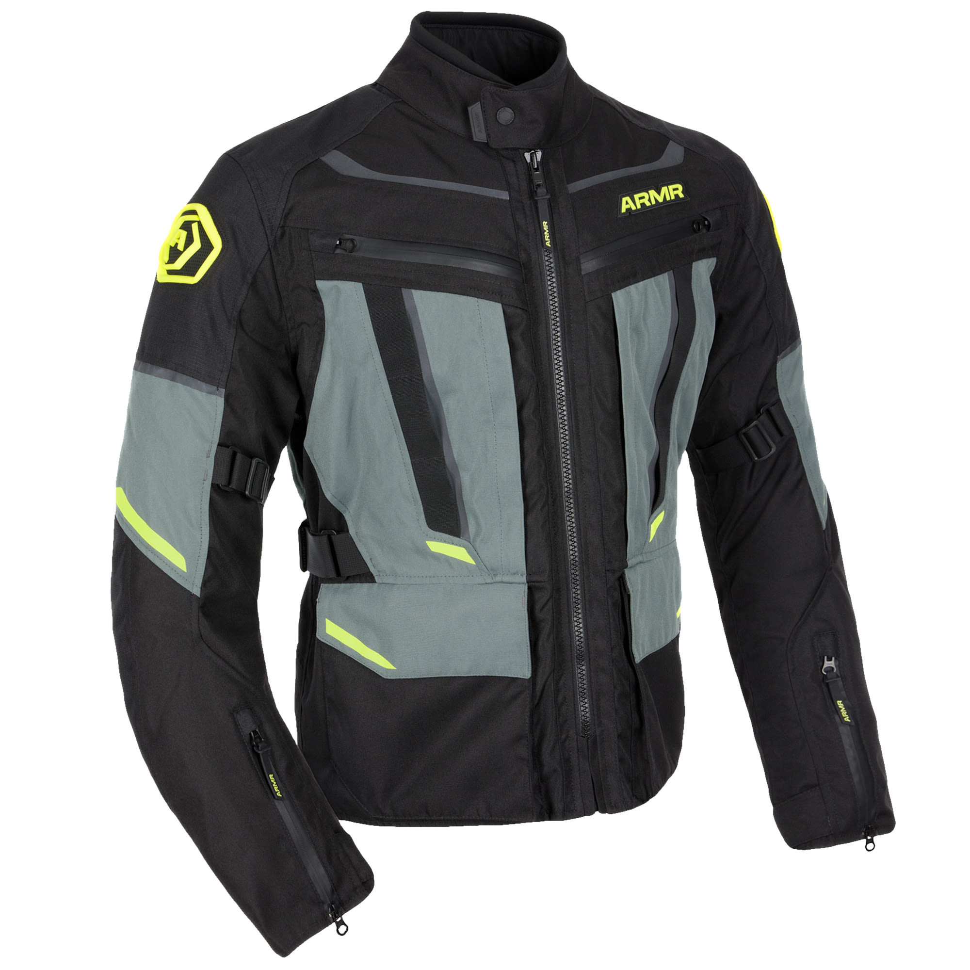 ARMR ARMR Kumaji 3.0 Waterproof Jacket - Black / Green / Fluo Yellow