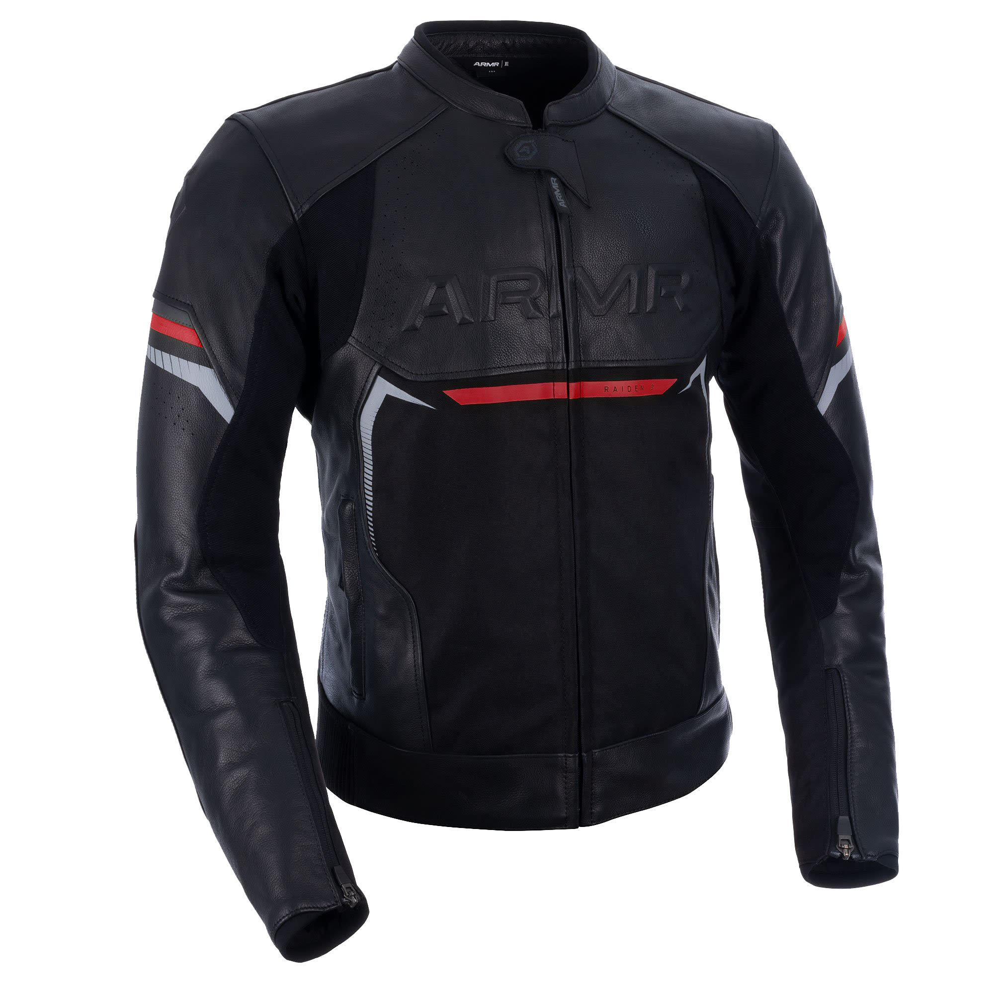 ARMR ARMR Raiden 3.0 Leather Jacket - Black / Red