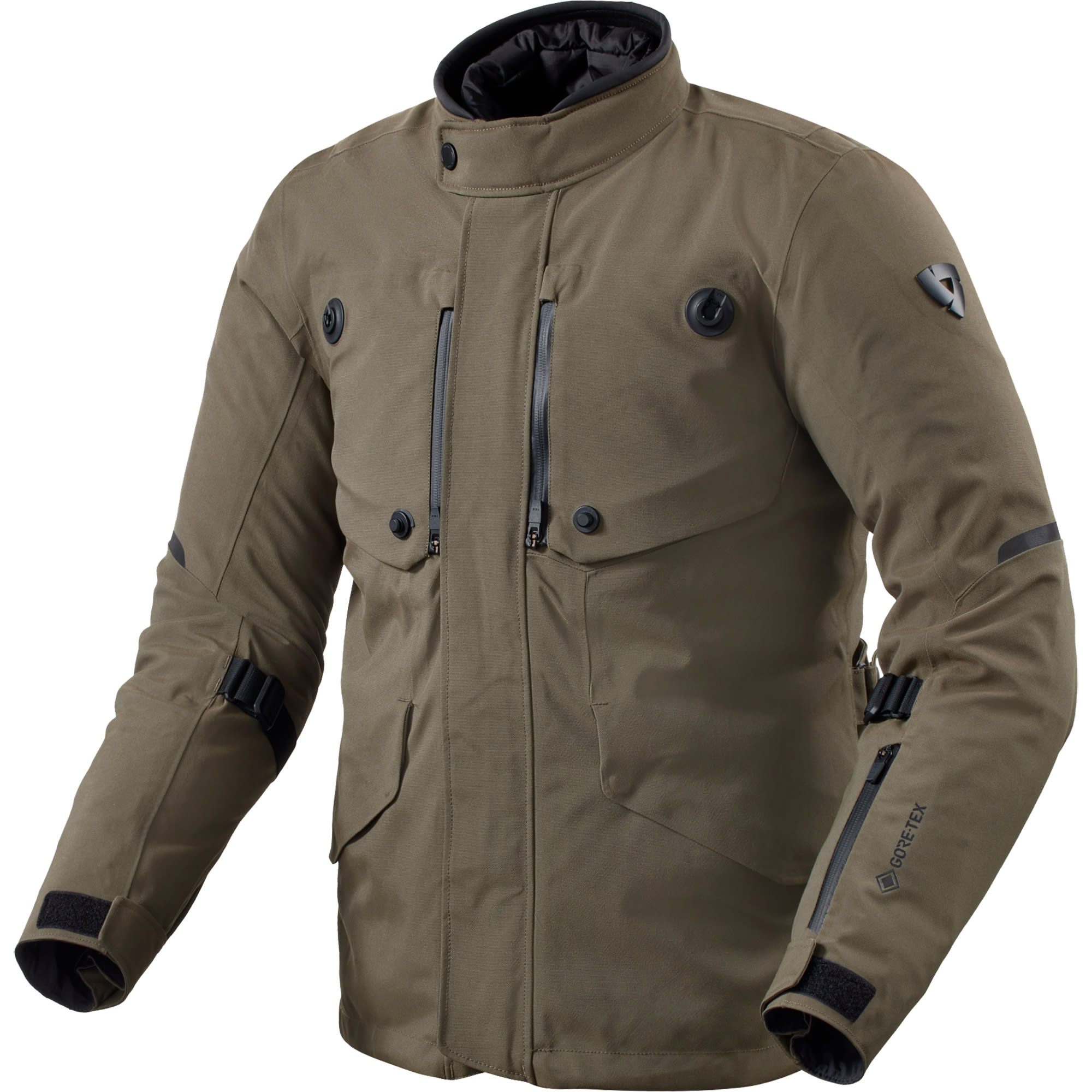 Rev'it Rev'it Trench 2 Gore-Tex Textile Jacket - Black / Olive