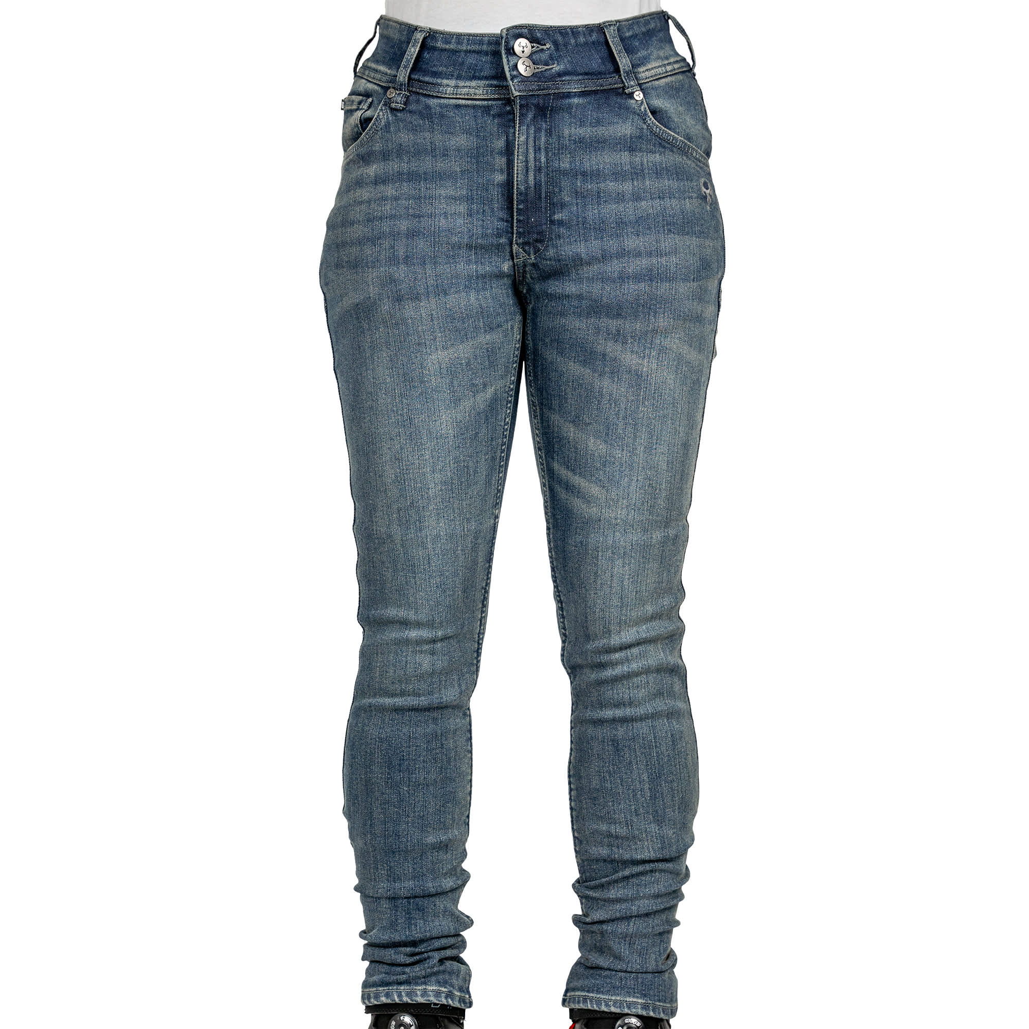 Bull-it Bull-it Ladies Heron Slim Covec Jeans - Steel Blue