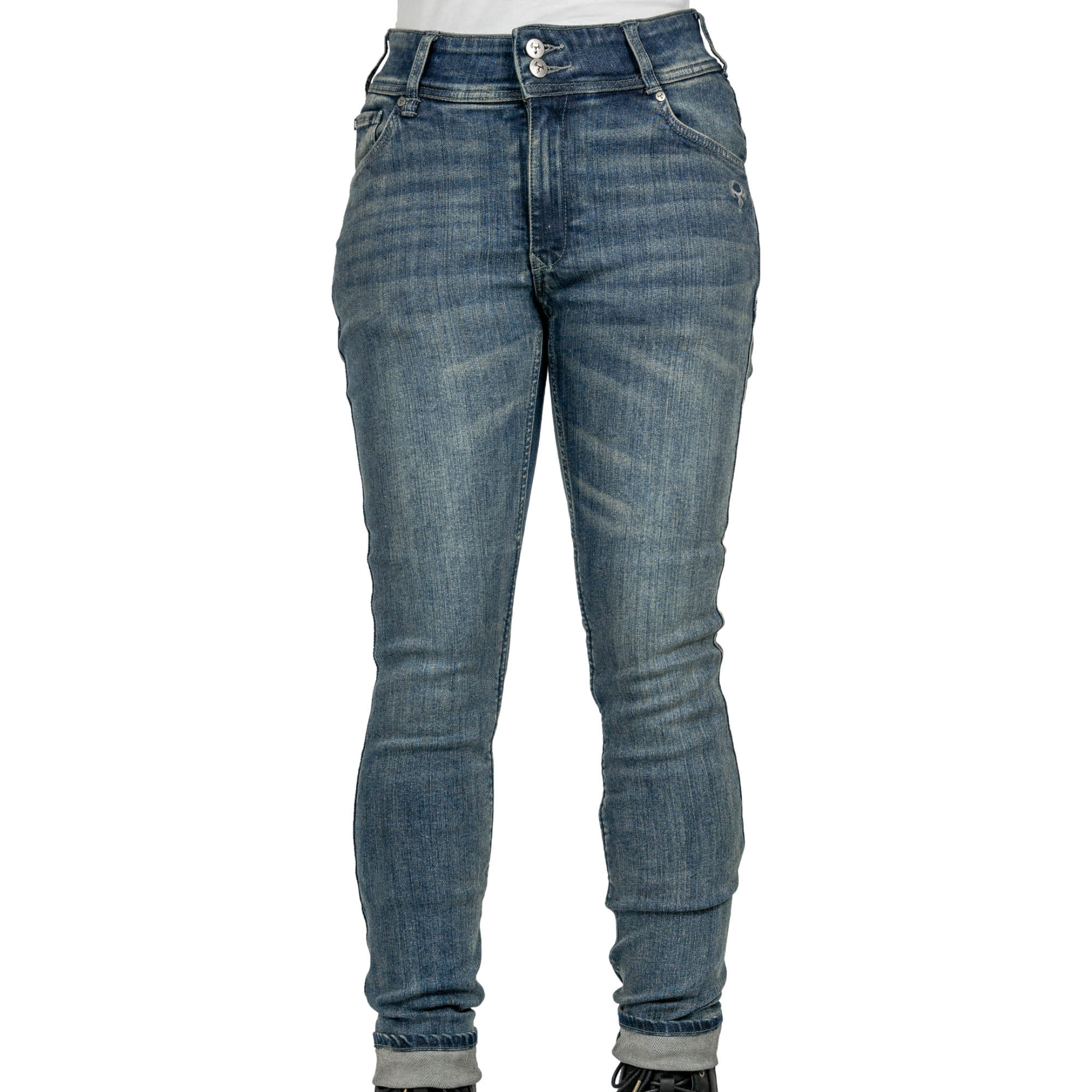 Bull-it Bull-it Ladies Heron Straight Covec Jeans - Steel Blue