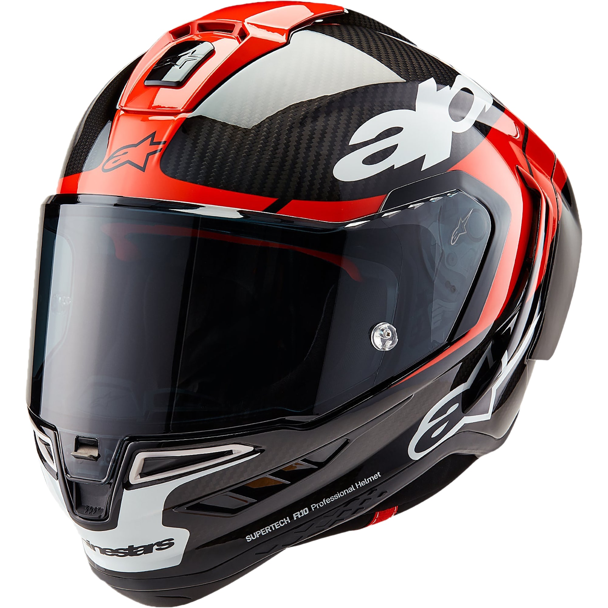 Alpinestars Supertech R10 - Element Black Carbon / Bright Red / Gloss ...